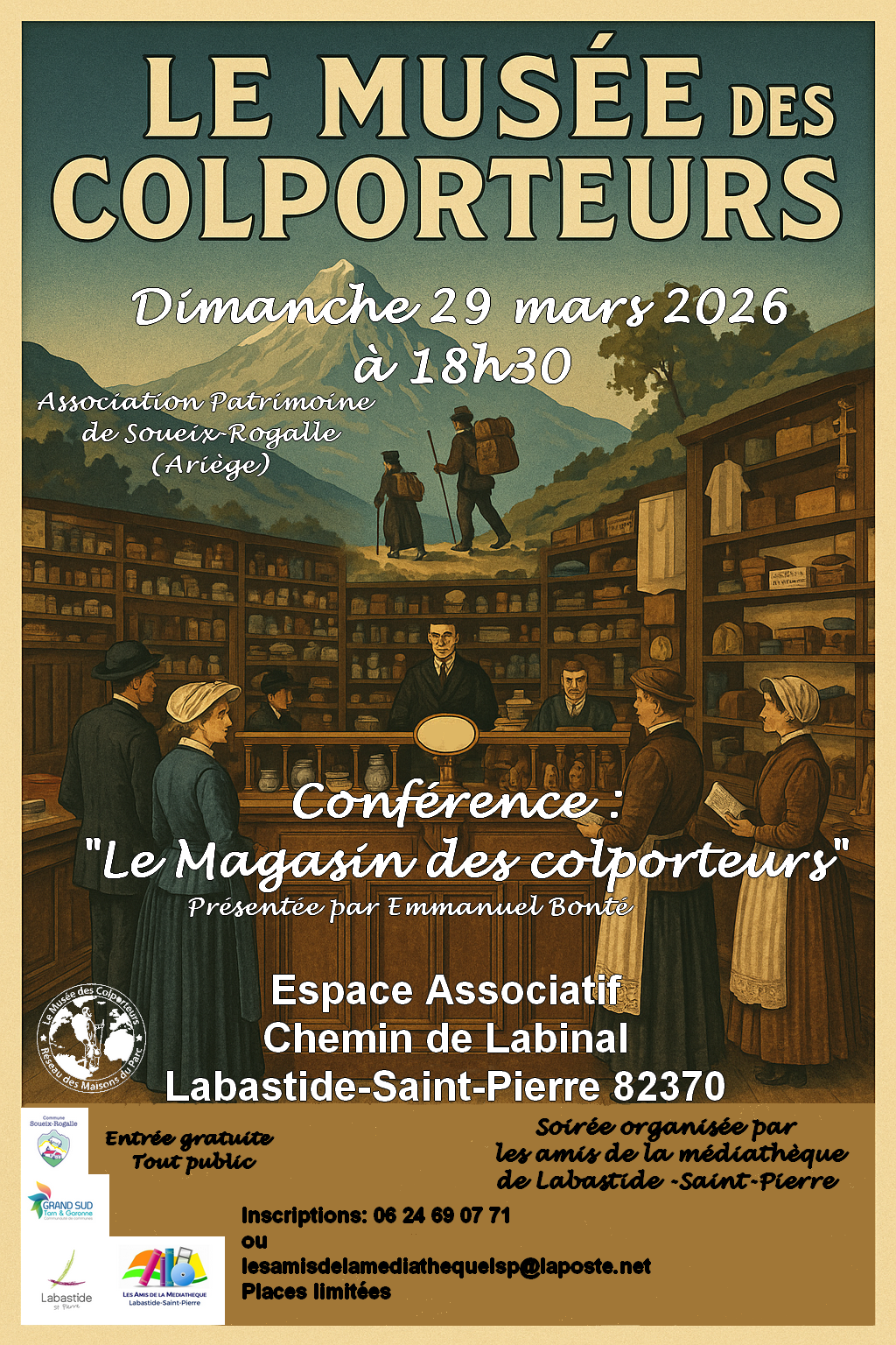 Conférence le magasin des colporteurs deux dates, deux lieux