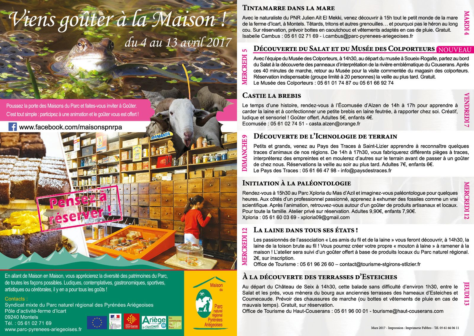 Maisons du PNR des Pyrénées ariégeoises: mercredi 05 avril au musée des colporteurs